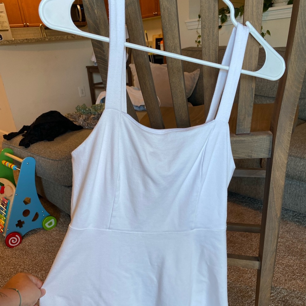 White mini dress
